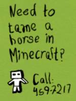 Need to tame a horse in Minecraft?
